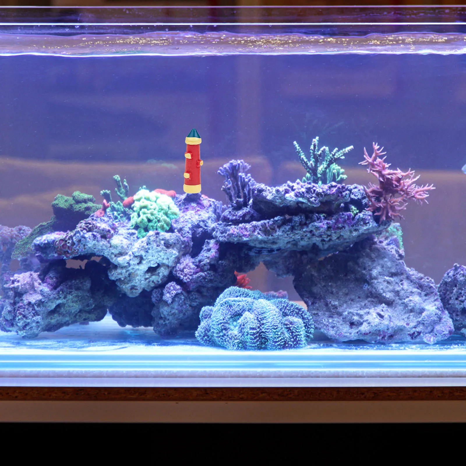 

10 Pcs Synthetic Resin Lighthouse naments Mini Decorative Beacons for Fish Tank Aquarium Home Garden Bonsai Stylish Compact Pet