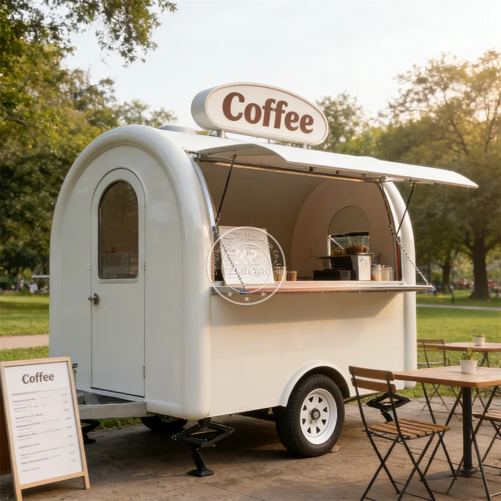 Commercial CE DOT VIN Certified Food Truck Baking Equipment Ice Cream BBQ Truck Mobile Food Trailer with Kitchen Equipment