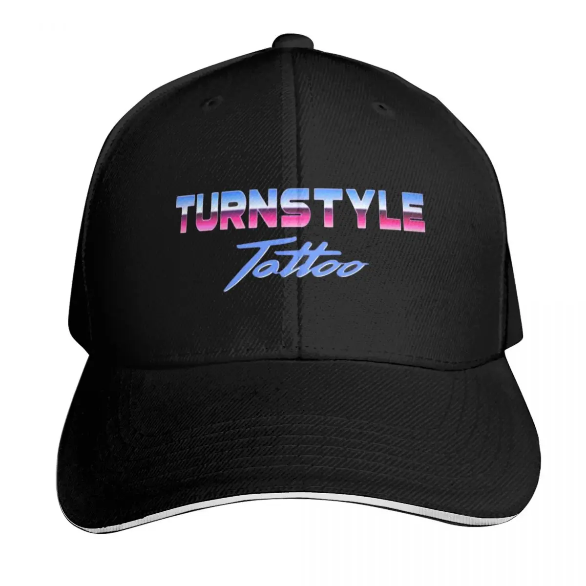 Turnstyle Tattoo Logo Baseball Cap Gift for Him Her Casual Daily Wear Quick Dry Performance