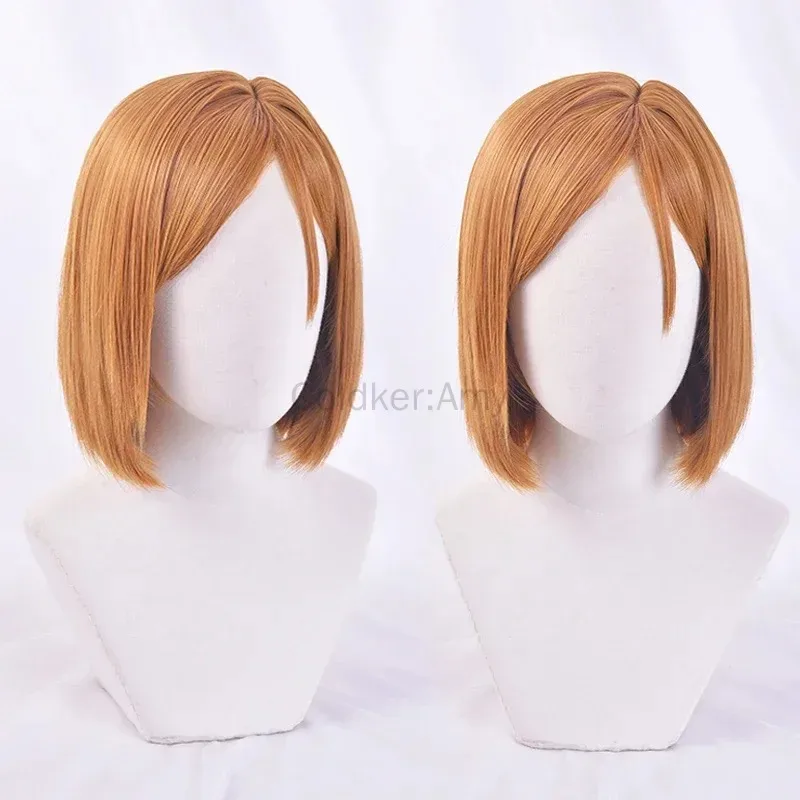 

Anime Cosplay Nobara Kugisa Wig Heat Resistant Synthetic Hair Cosplay Wig +Wig Cap