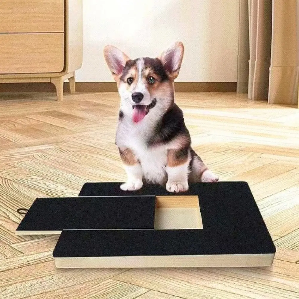 Pet Nail Trimmer Scratch Pad Wooden Drawer Dog File Tool With Snack Container For Effective Claw Grooming Training Aid