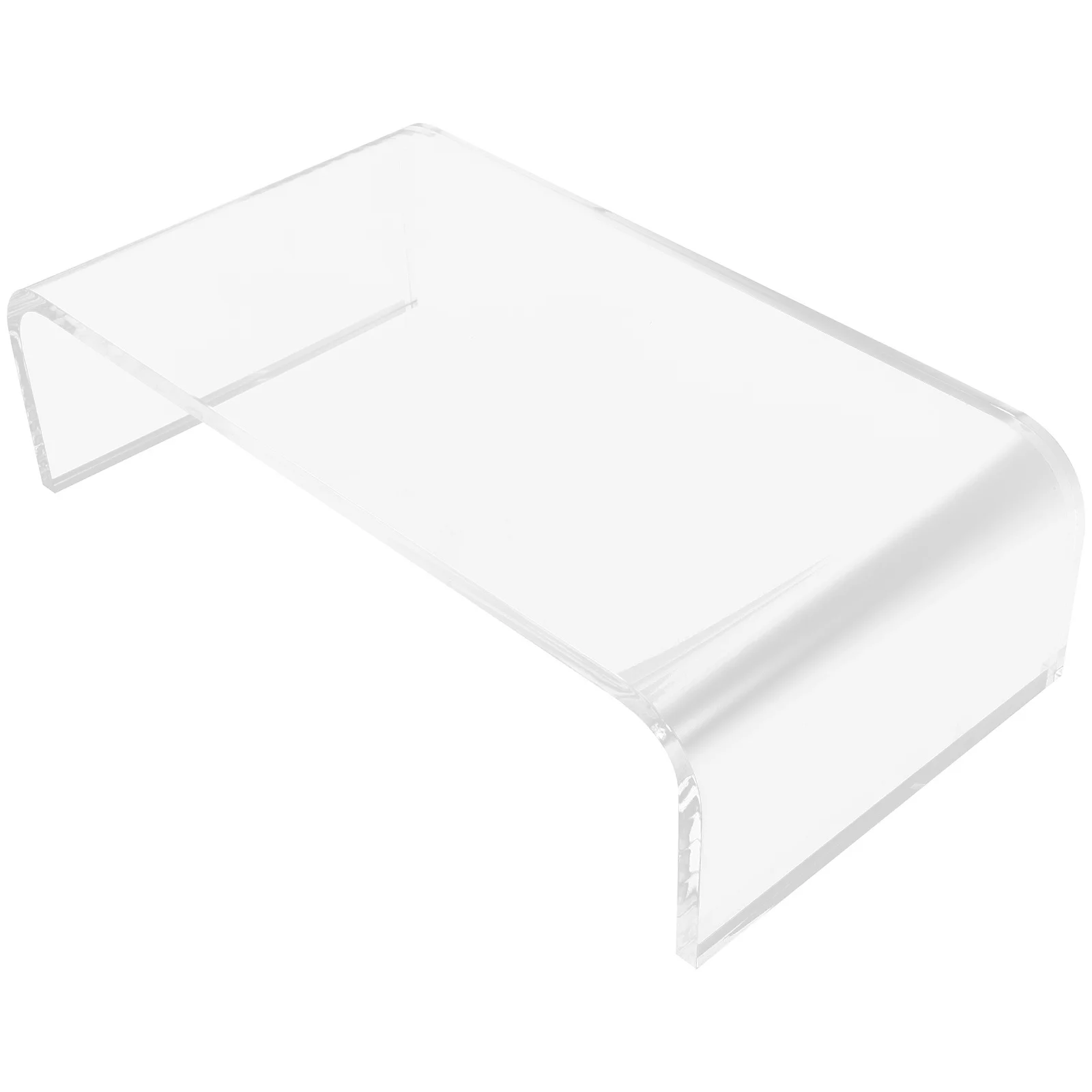 

Акриловая подставка для монитора компьютера, прозрачная настольная подставка, эргономичная регулируемая по высоте подставка для монитора для офисного домашнего компьютерного стола