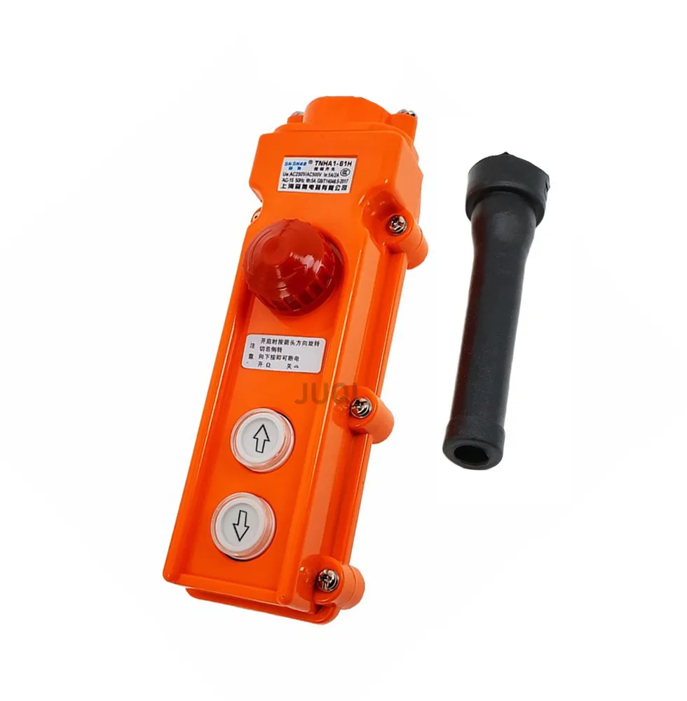 COB Rainproof Up-down Pushbutton Crane Hoist Switch ,Waterproof COB-61H With emergency stop push button switch