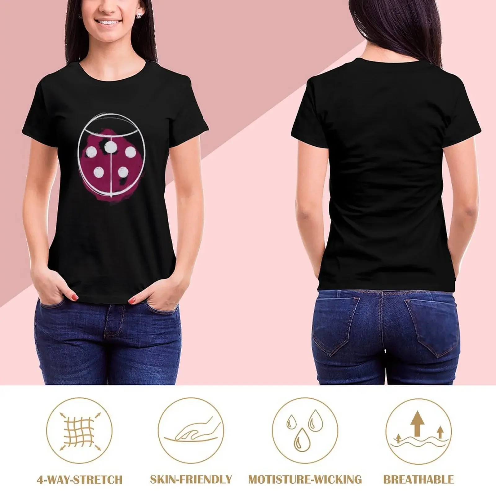 Bug Loving Chameleon Friend T-Shirt funnys cute clothes cute tops customs design your own black t-shirts for Women