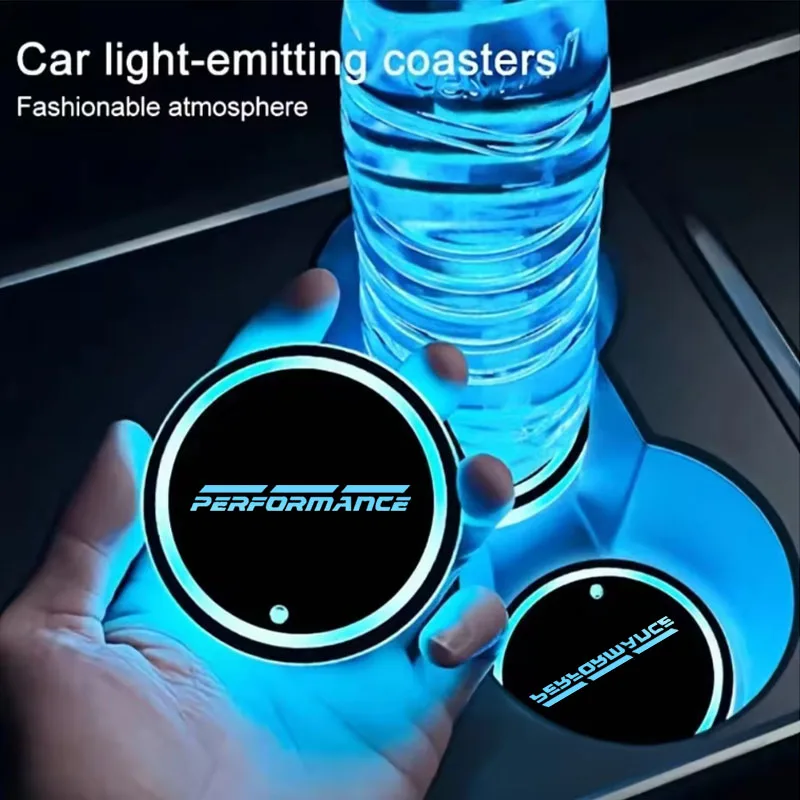 

Car Coaster Water Cup Holder Pad Anti-slip 7 Colors Cup Holder Pad For BMW M Performance E46 E90 E60 F10 F30 E39 E36 F20 E87 G30