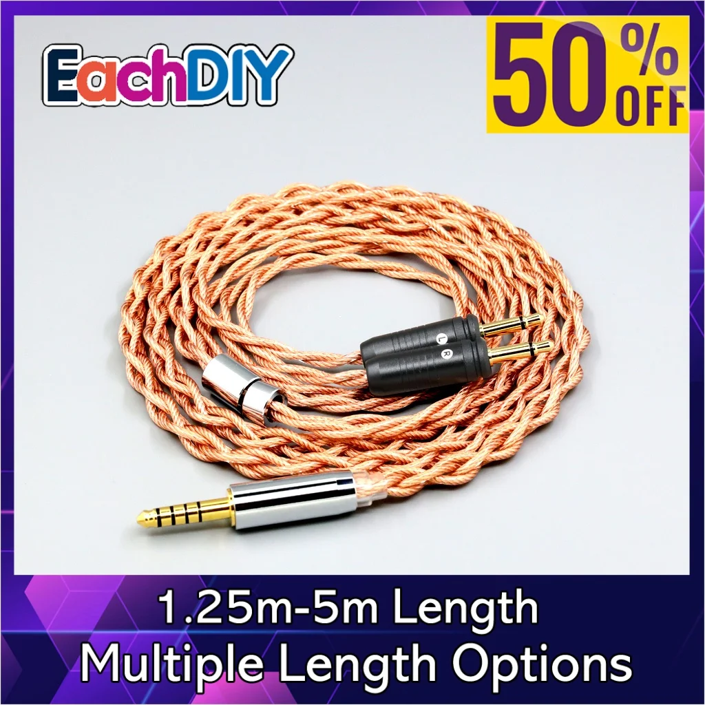 الجرافين 7N OCC التدريع محوري مختلط سماعة كابل ل البؤري واضح Elear Elex Elegia Stellia المزدوج 3.5 مللي متر دبوس LN008269 #1