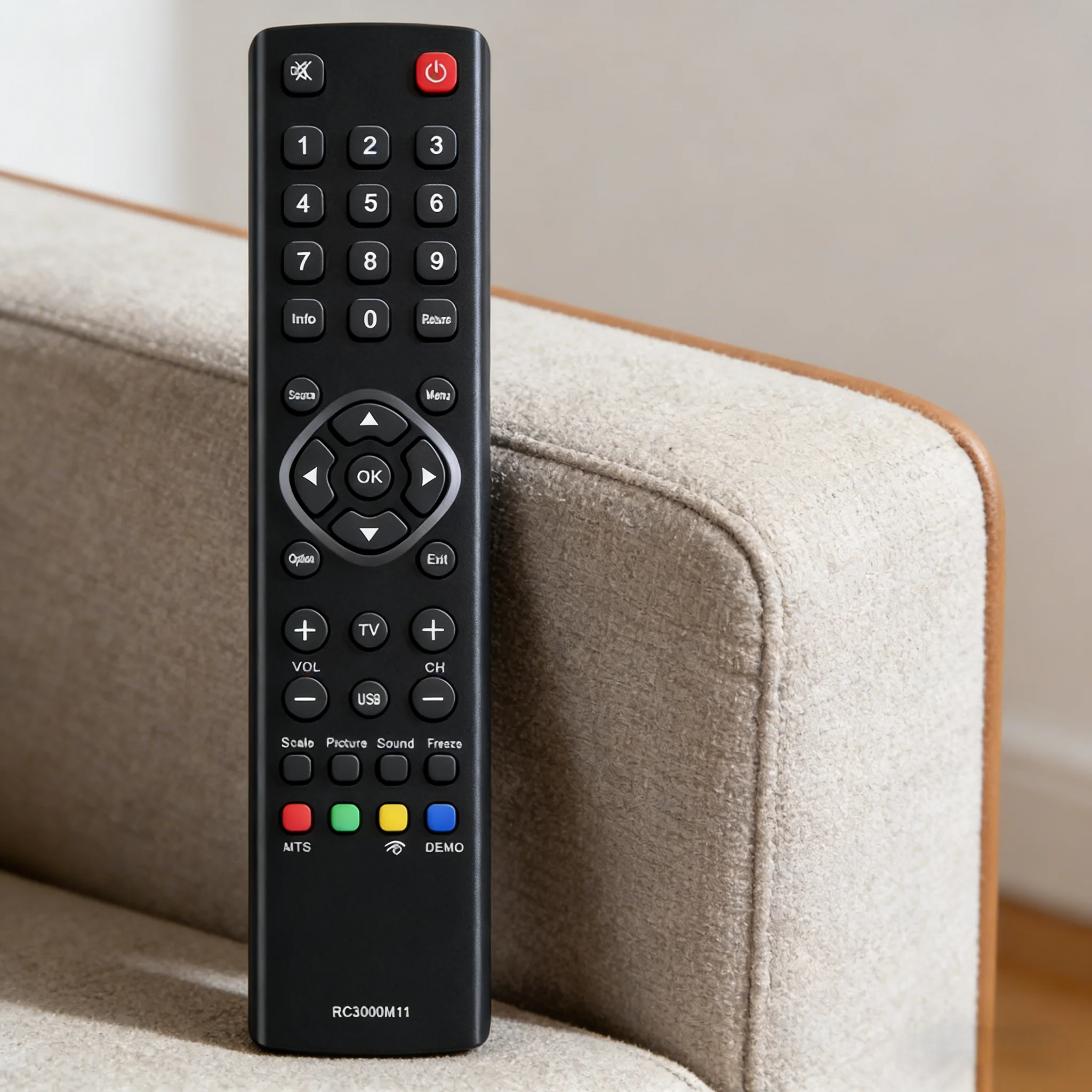 RC3000M11 Universal Remote Control Easy-to-Program Replacement for TCL Kalley RCA Challenger TV - User-Friendly Remote Control
