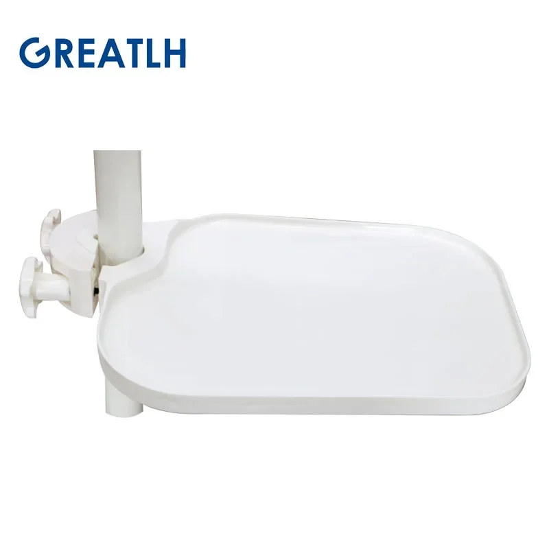 Dental Plastic Scaler Tray Plastic Rotatable Plate Post Mounted Shelf Tray Table Dentistry Chair Accessories Instrument