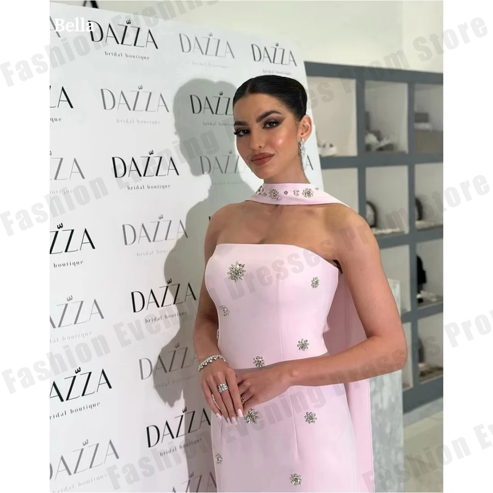 

Pink Women's Evening Dresses Sexy Off Shoulder Sleeveless A-line Princess Ball Gowns Formal Party Customized 2026 luxury Robe