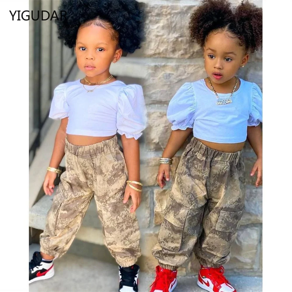 

Kids Girls summer clothes outfit sets chiffon top pants suit for toddler children girls clothing 2 3 5 6 years baby birthay sets