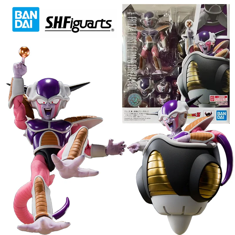 Bandai Namco S.h.figuarts Frieza First Form & Frieza Pod Dragon Ball Z Anime Original Action Figure Model Toy Gift Collection