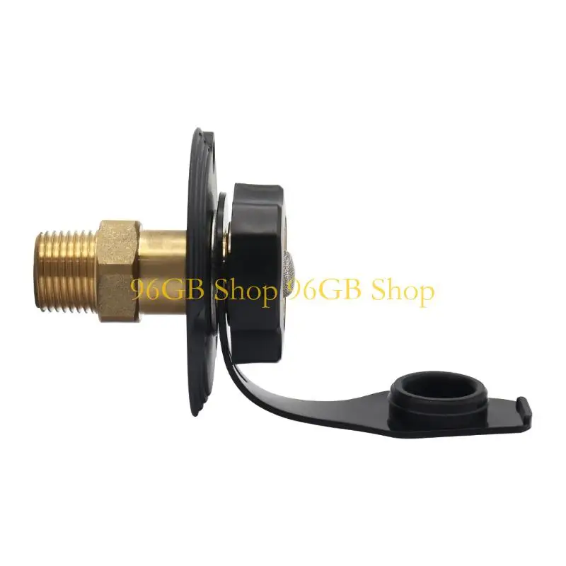 

96GB Brass RVs Water Fill Inlet Compact ABS Housing Silicone Sealed Design