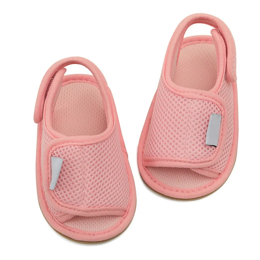 

Rubber Sole Baby Sandals Soft Sole Breathable Summer Sandals Lightweight Multiple Colors Anti-Slip Sandals First Walkers