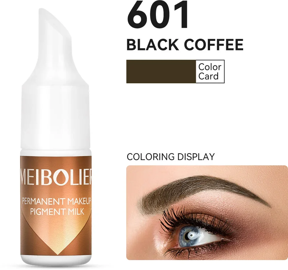 Flcopropriété de 5ml d'encre professionnelle pour micropigmentation des sourcils, tatouage, peinture, maquillage en continu, machine beauté santé