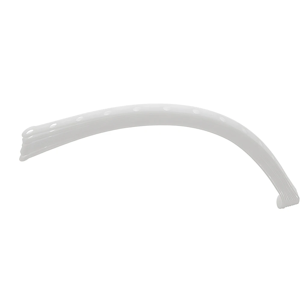 Plastic Hanger Connector Strips White 14 Hole Suit Connecting Supplies for Clothes Rack and Wardrobe Storage