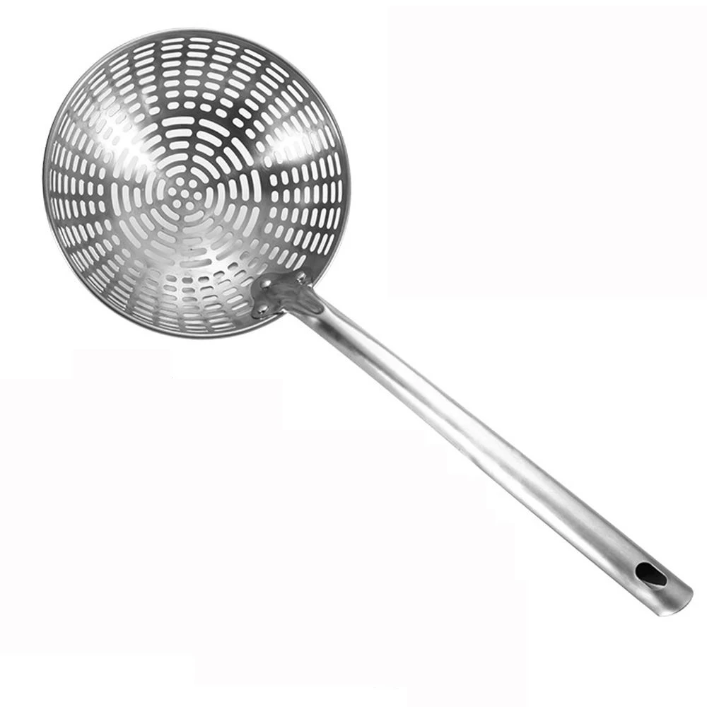 Stainless Steel Skimmer Spoon Kitchen Strainer Skimmer Long Handle Fried Food Filter Scoop Cooking Tools Kitchen Gadgets