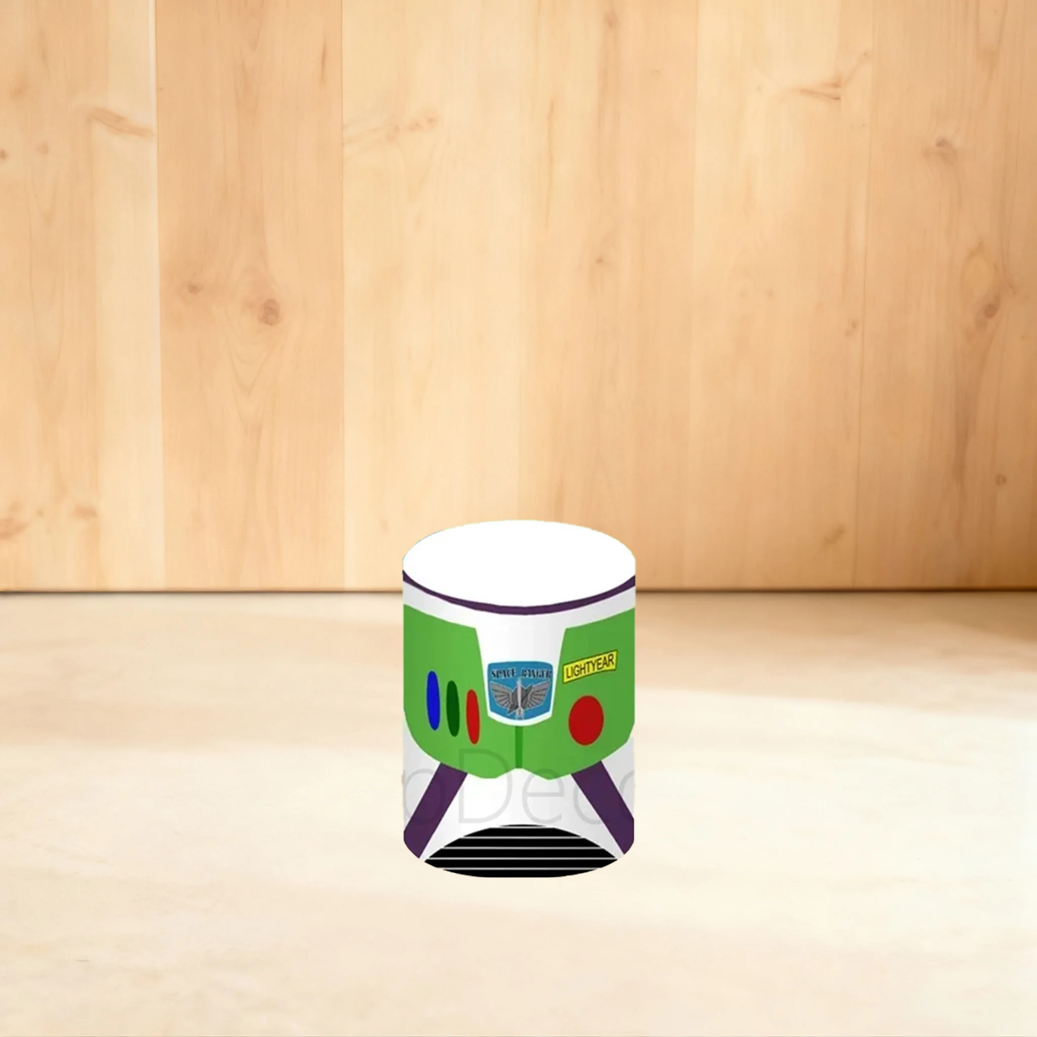 Custom Toy Story Cylinder Cover Background Blue Sky And White Clouds Buzz Lightyear Children's Birthday Baby Shower Round Base #2