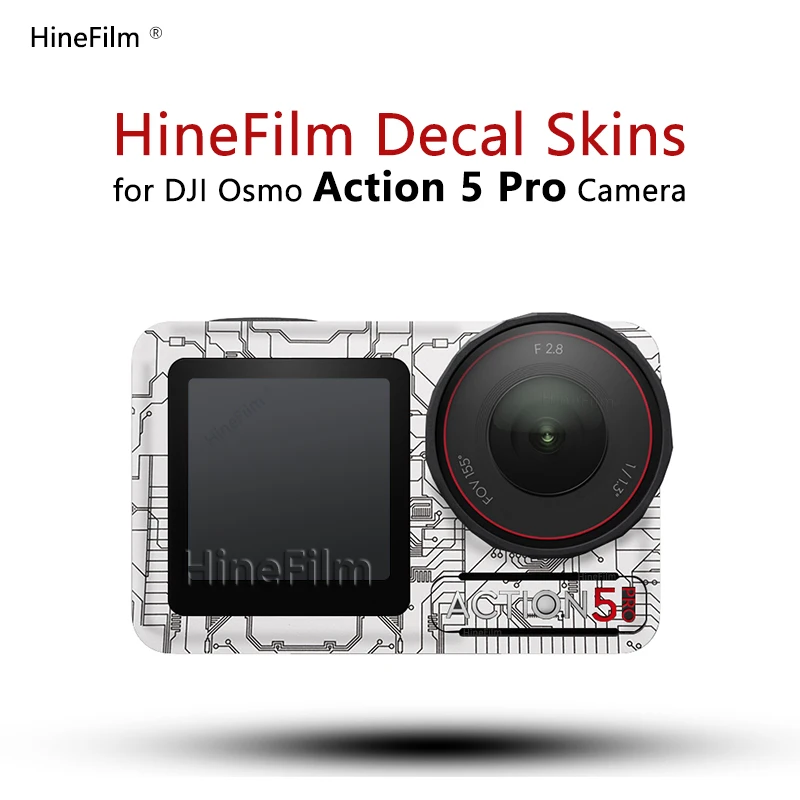 

Hinefilm Skin for Action5 pro Cameras Sticker for DJI Action 5 pro Camera Skin Action 5pro Camera Wrap Cover Action5pro Sticker