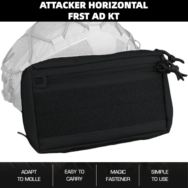 

Outdoor horizontal first aid kit, outdoor multi-purpose storage bag, bottom MOLLE expansion