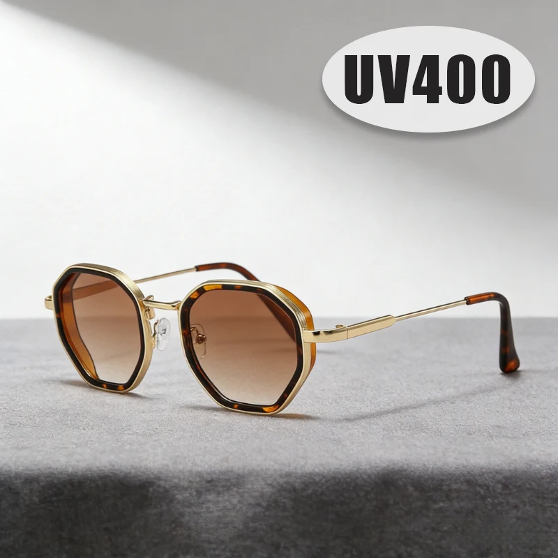 

New Metal Sunglasses for Men Premium Trendy Street Style Shades Outdoor UV-Protective Eyewear Classic Driving Sun Glasses