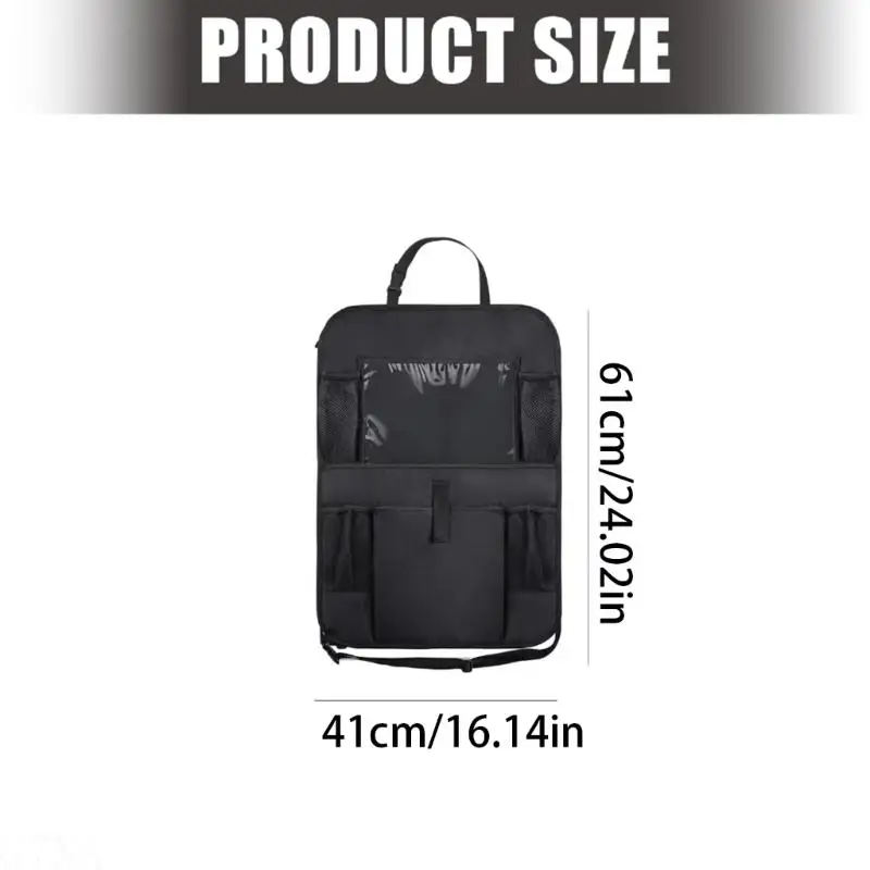 G7NA Autositz-Rückenlehnen-Organizer, wasserdichtes Design, mehrere Taschen, universell für Fahrzeuge – Detail 6