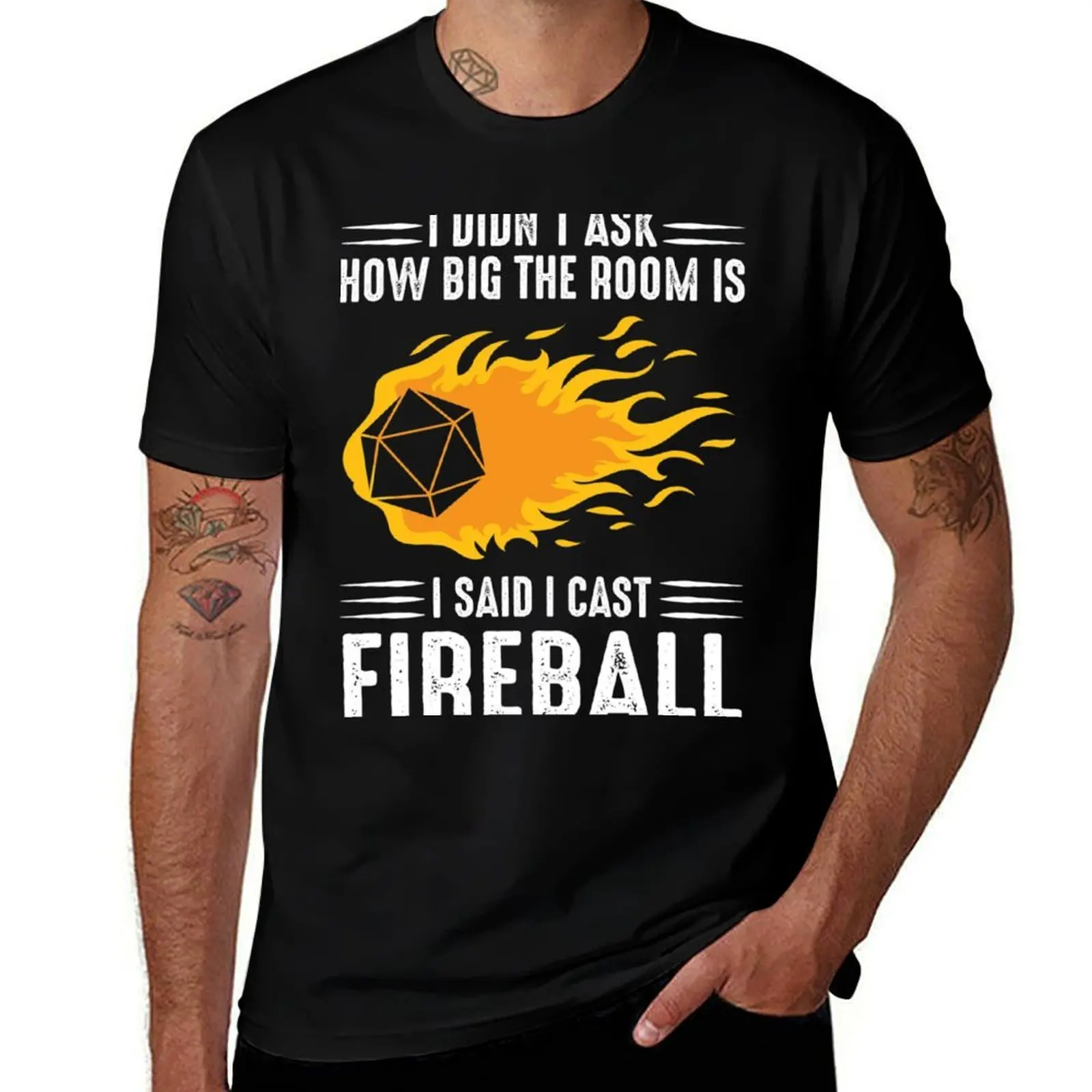 I cast Fireball Wizard Sorcerer DM Gift TTRPG Classic T-Shirt High Quality Durable T-Shirt