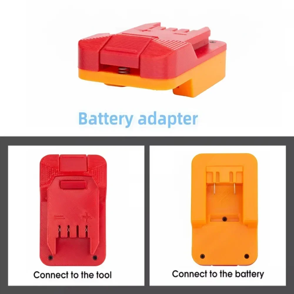 Battery Adapter/Converter for WORX 20V 4PIN Li-ion Battery TO Lidl Parkside X20V TEAM Series Cordless Power Tools (Only Adapter)