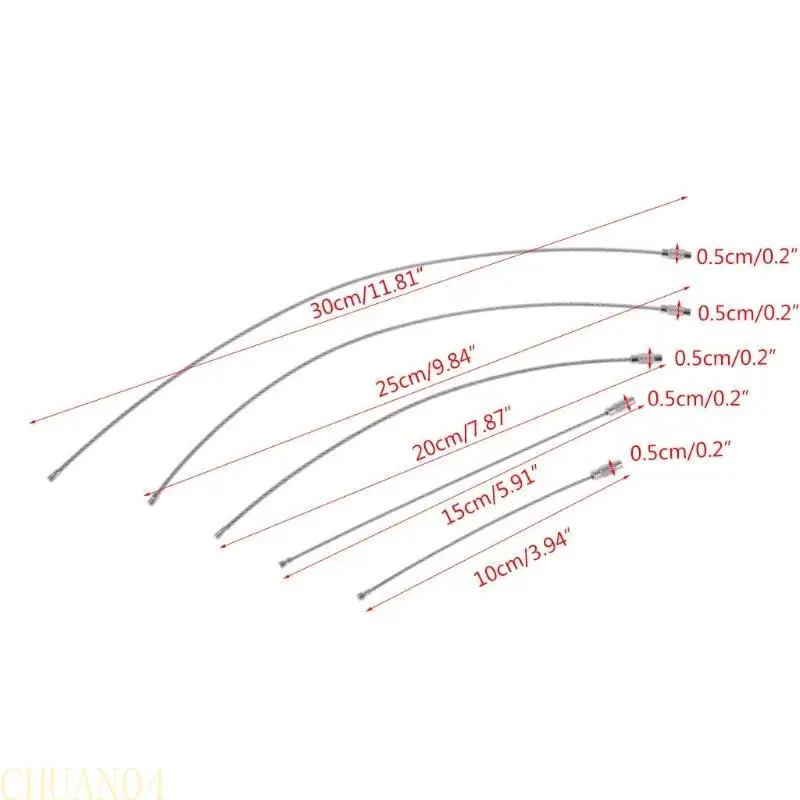 A1A2 المقاوم للصدأ سلك المفاتيح مشبك دائرة كليب ل حلقة رئيسية لمفتاح حامل حلقة لمفتاح فوب حلقة كابل حبل DIY بها بنفسك Jewe