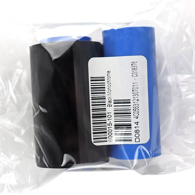 Fita Preta 800015-101 para Impressoras de Cartões Zebra P300 P310 P320i P330i P400C P420 P430i P500C P520C P520 P600C - 1000 Impressões