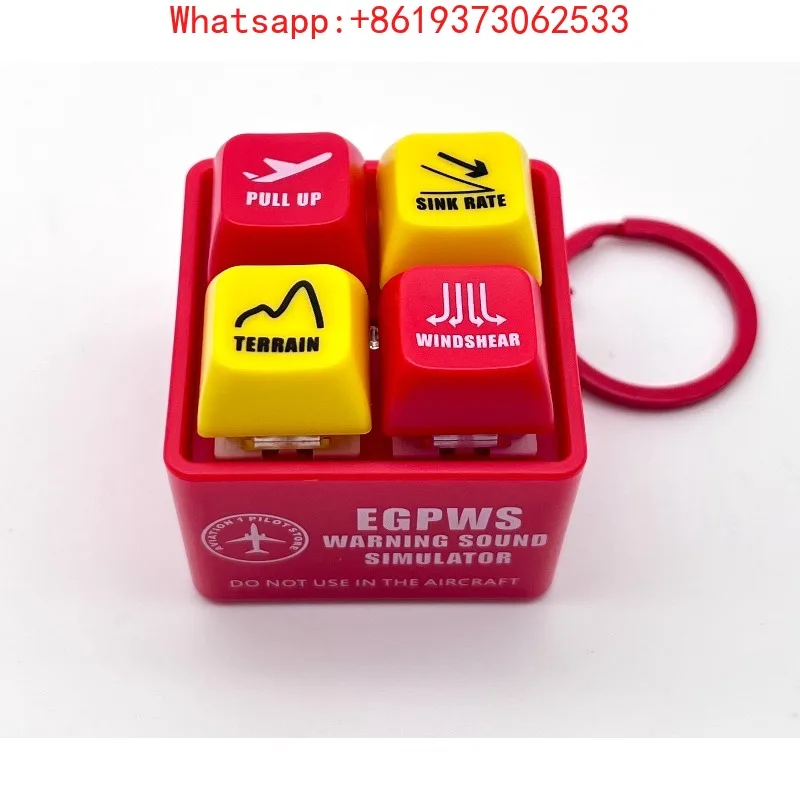 

Boeing Airbus EGPWS Warning Sound Passenger Keychain Keychain Fun Aircraft Aviation Merchandise Gifts Gifts