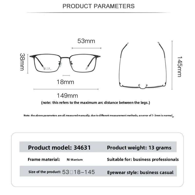 CLLOIO Minimalist Business Prescription Glasses Anti Blue Light Titanium Myopia Glasses Photochromic Progressive Reading Eyewear