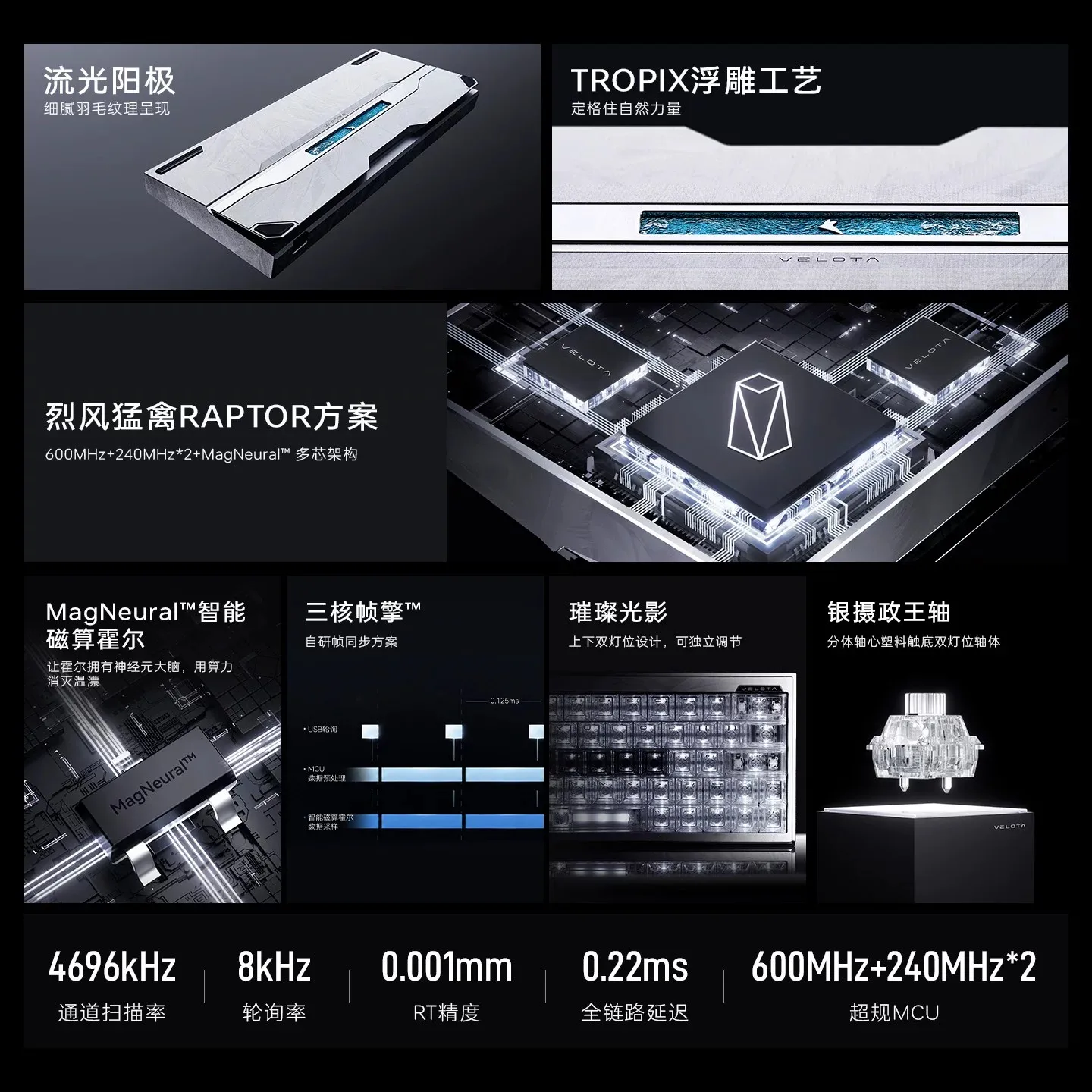 ATK VELOTA FUZZY 60/63 V2 Series Wired Magnetic Mechanical Keyboard Gasket 8KHz Customized VALORANT E-sports Gamer Game Keyboard