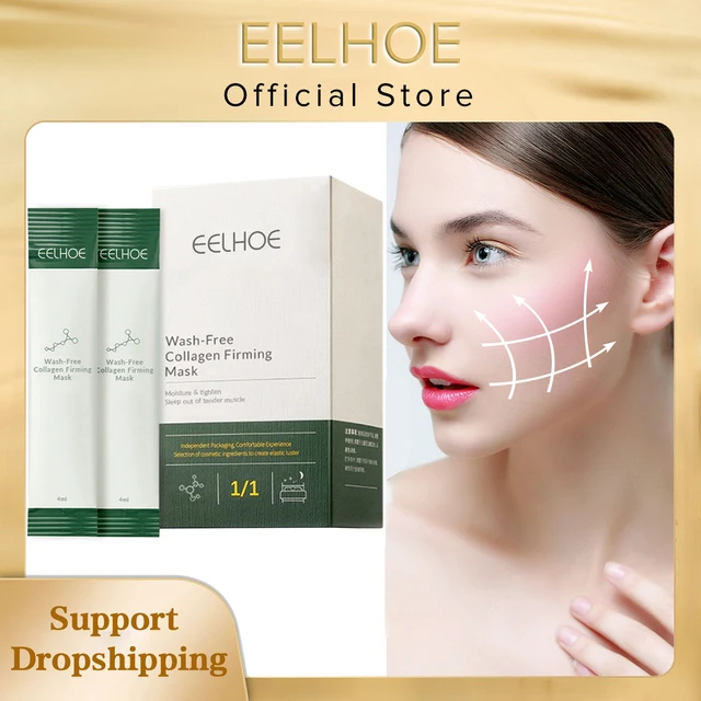 20 sztuk koreańska maska ​​ujędrniająca kolagen proteinowa nawilżająca Anti-Aging nawilżająca mrożona bez mycia maski do spania dla kobiet mężczyzn