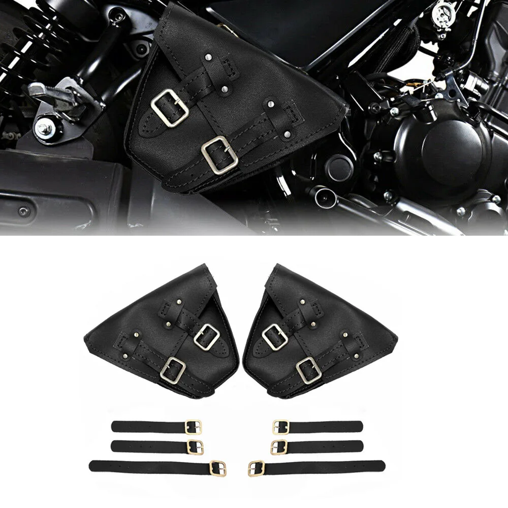 

Мотоциклетные седельные сумки из искусственной кожи, боковые сумки для хранения багажа, сумка для хранения вещей для моделей Honda Rebel 300 500 2017-2022 гг.