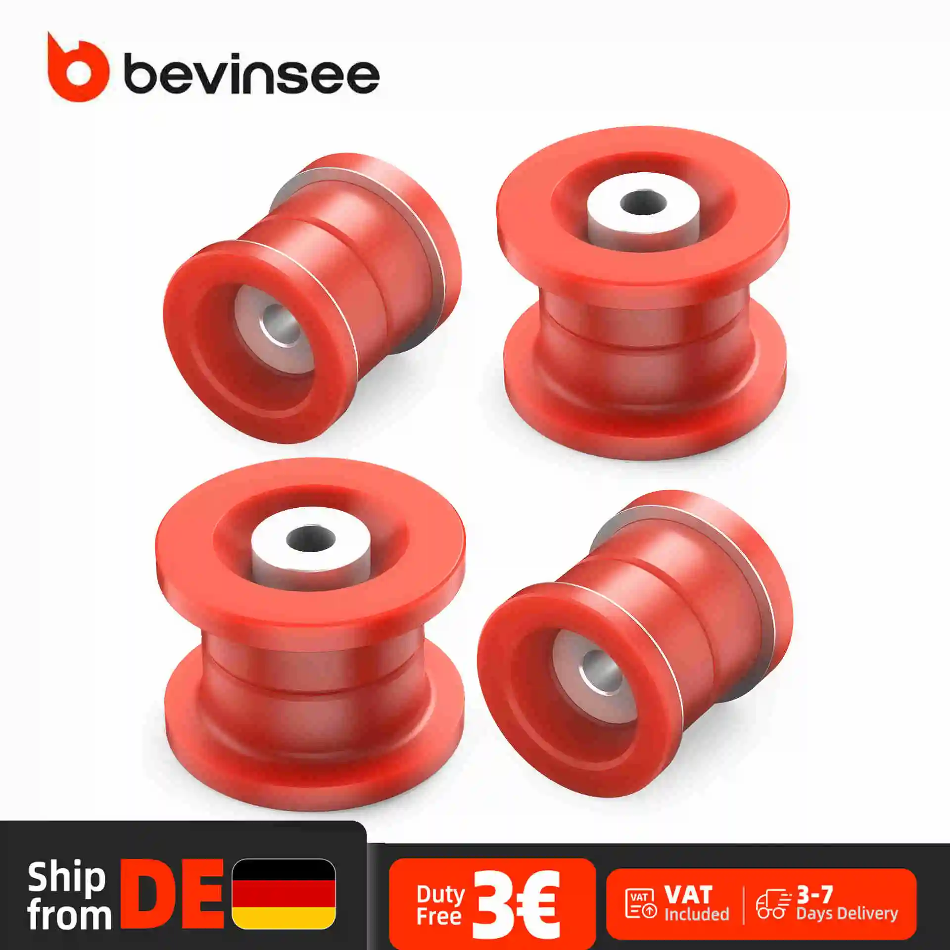 Poly-Hebelbuchsen-Kit für das Hinterachsdifferential für BMW E90 E91 E92 E93 E81 E82 E87 E88 335i 330i 328i 325i 323i 2005-2013 – Diff-Montagebuchsen-Kit