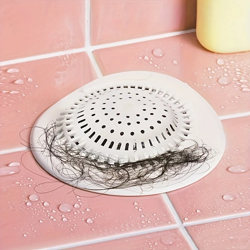 

Drain Blockage Prevention Net for Sinks, Bathroom Floor Drain Anti-Clogging Mesh with Suction Cup