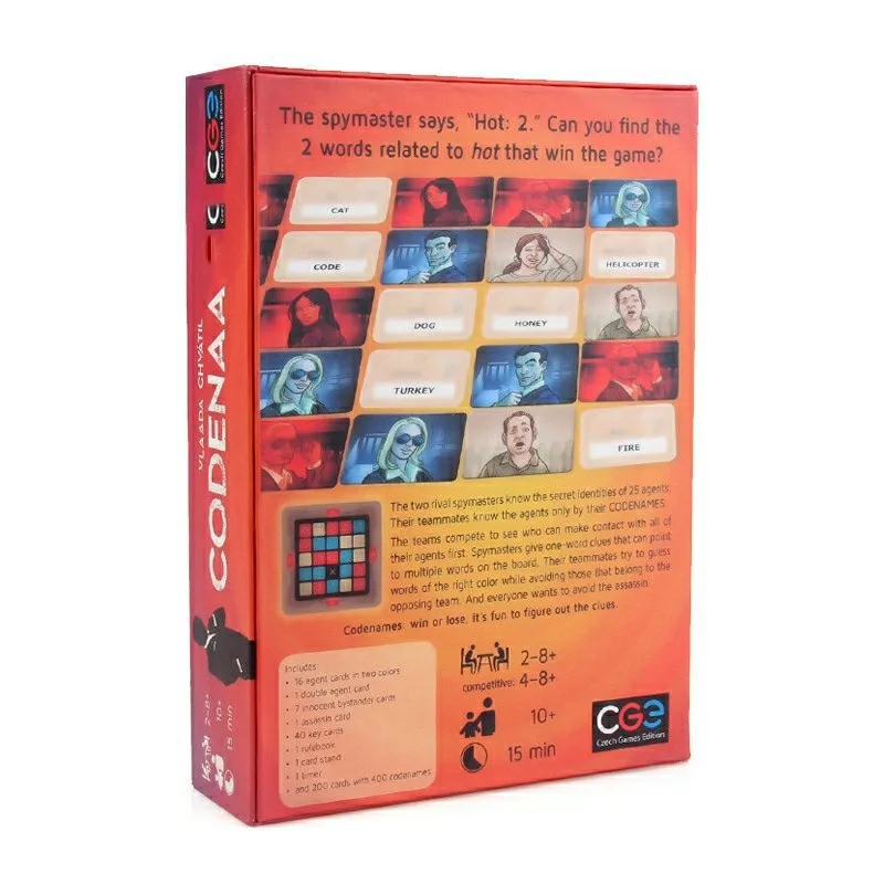 Unleash Your Inner Spy with the Intriguing Codenames Intelligence Card Game - Perfect for Adult Game Nights