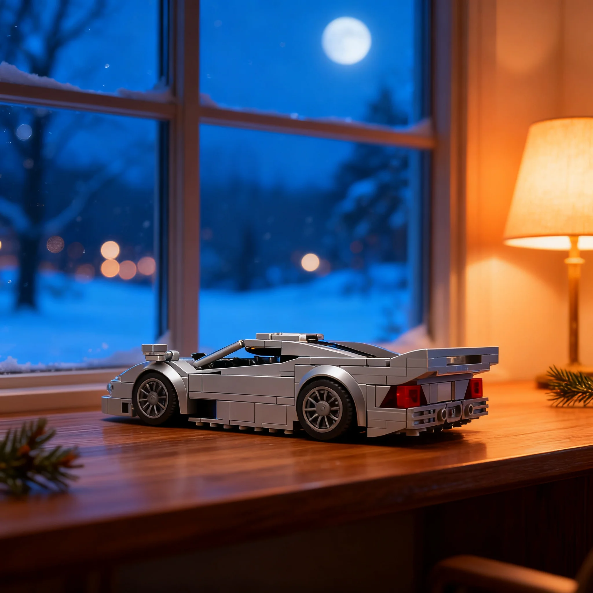 371pcs MOC Mercedesees Benz CLK GTR Strassenversion City Champions Model Building Blocks Architecture Christmas Gift Toys Art