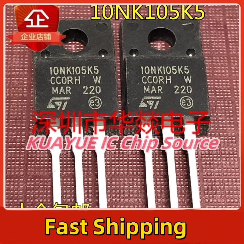 10PCS-30PCS 10NK105K5  STF10NK105K5   TO-220F  Fast Shipping Quality Guarantee