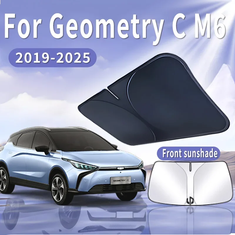 

Foldable Car Sun Visor For Geometry C M6 2019~2025 Front Windshield Sunshade Heat Insulation Summer Cooling Auto Accessories
