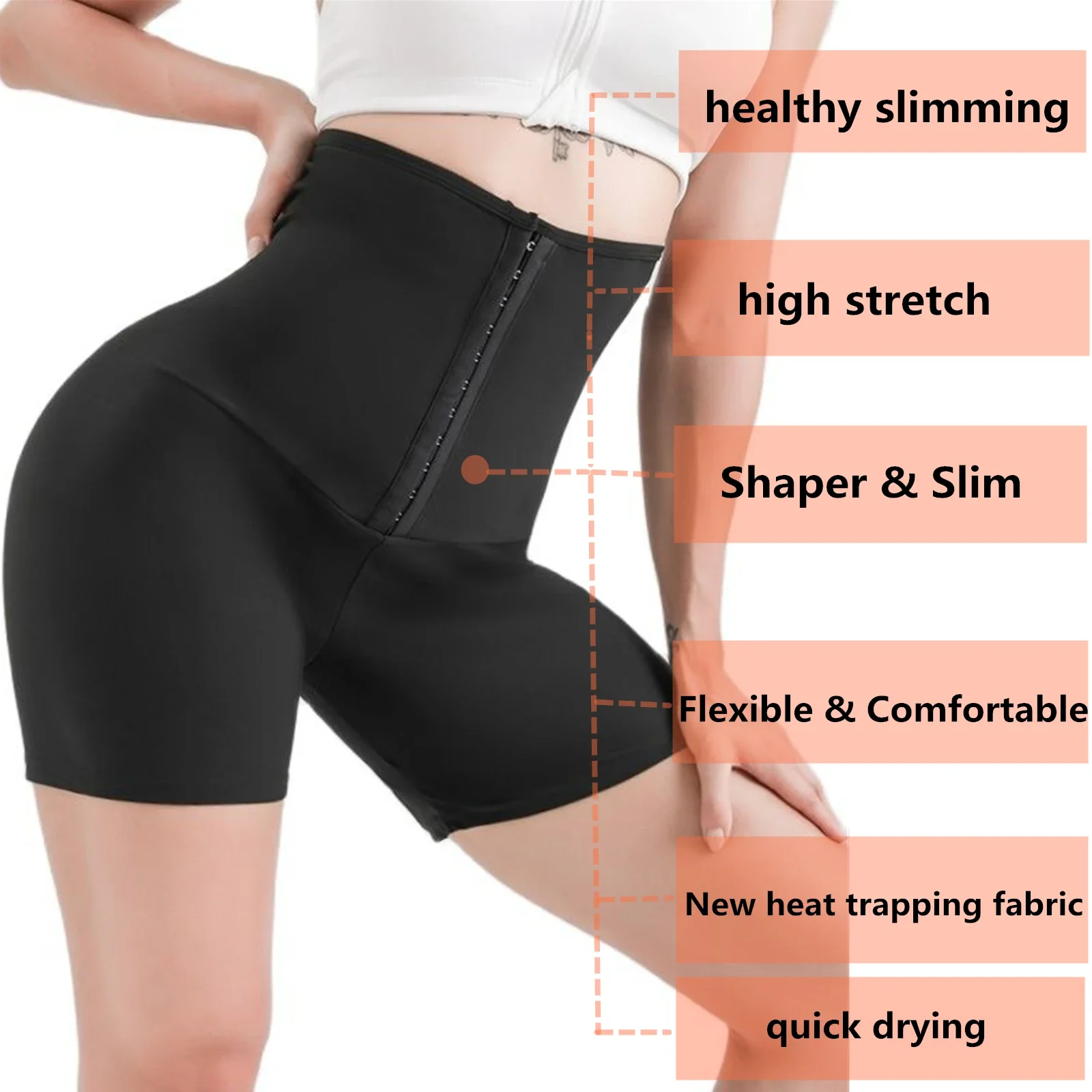 

Slimming Pants Thermal Sweat Capris Gym Compression Fitness Shorts Leggings Workout Sauna Suit for Weight Loss