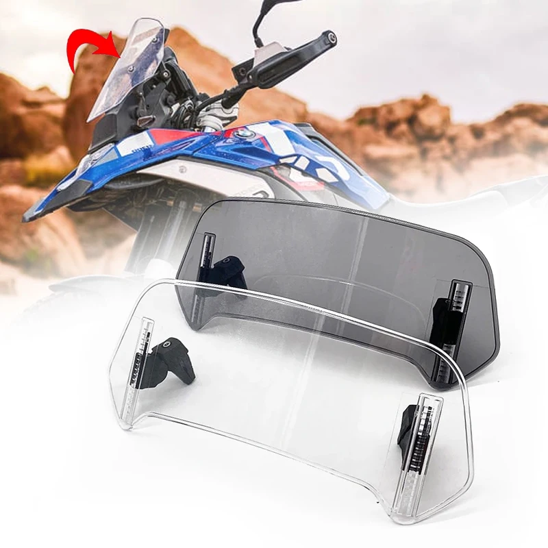 Universal Motorcycle Risen Windscreen Windshield Extension Spoiler Air Deflector Fit For BMW R1300GS F900GS R 1300 GS F900 GS