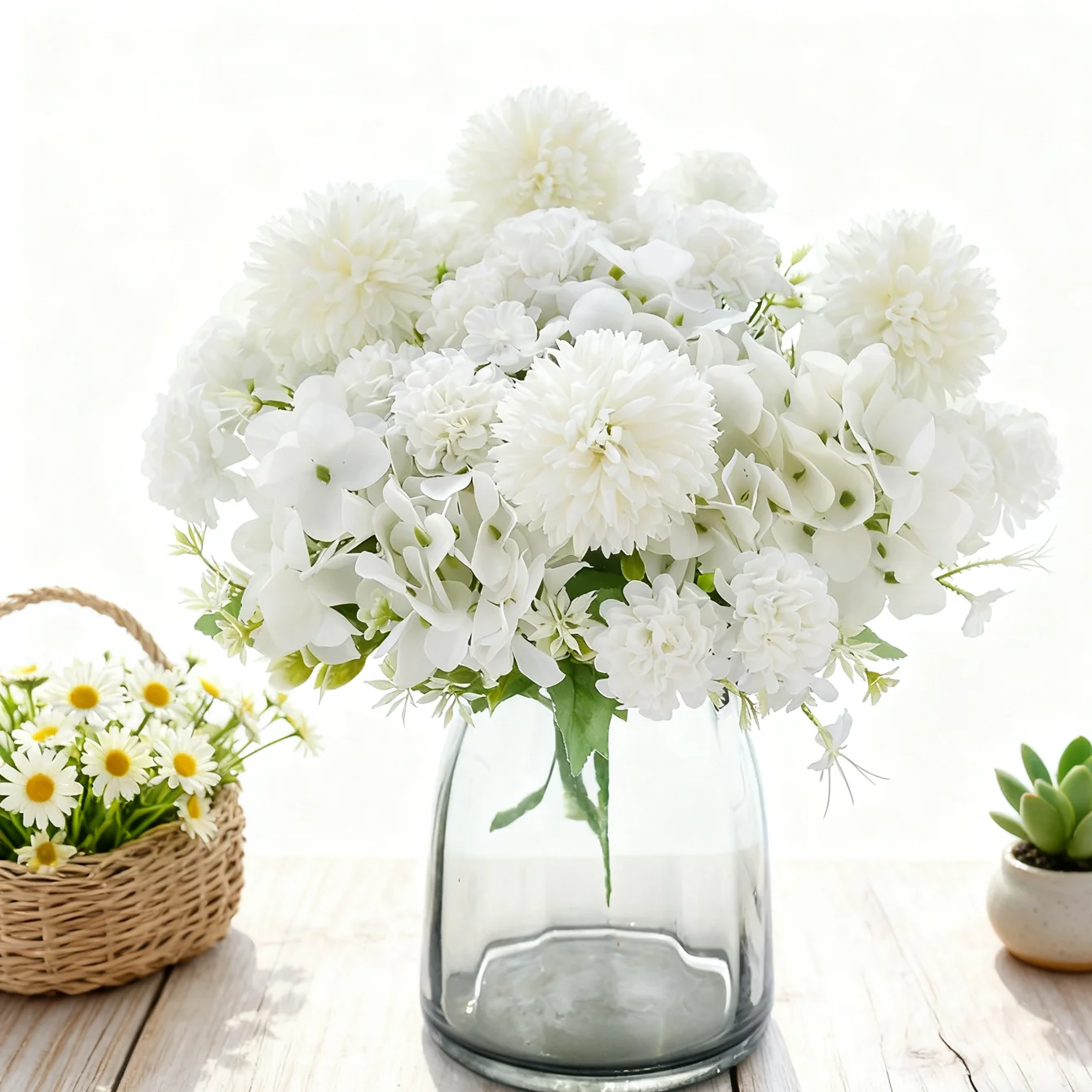 1 Stück Künstliche Blumen Seide Hochzeit Brautsträuße Festival Vasen Home Room Decor Hof Garten Gefälschte Pflanzen Tisch Diy Geschenke Requisiten
