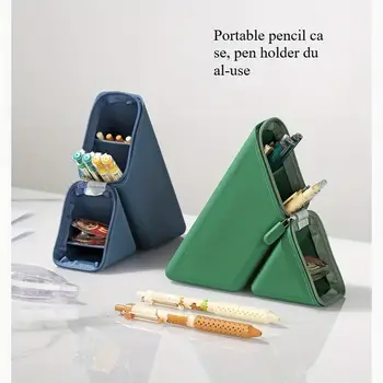 可折疊矽膠筆筒 - 大容量可擴充筆筒,適用於書桌、書房和辦公室,學生/教師便攜禮物 10 最佳銷售 小工具辦公室 - №6