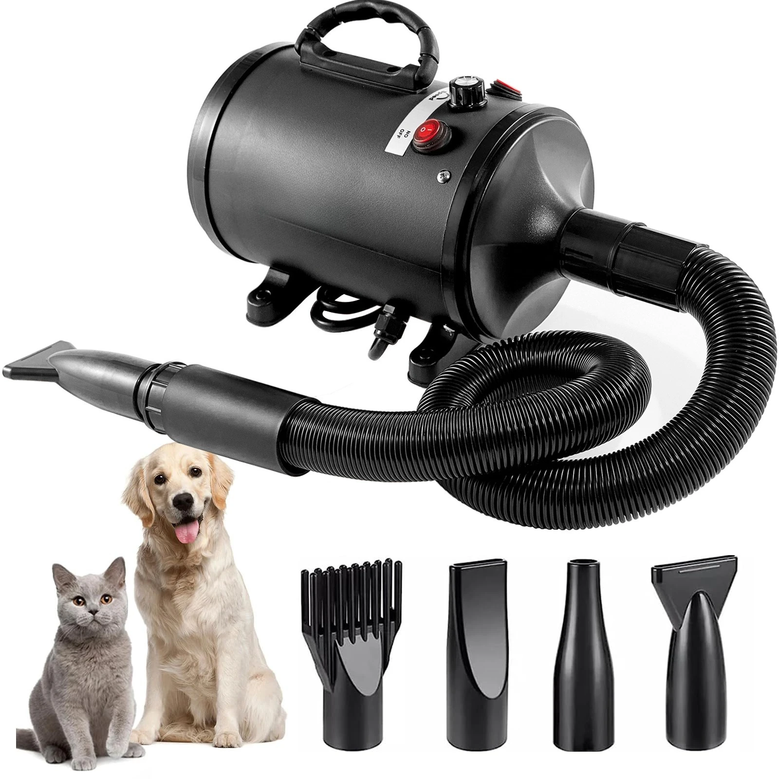 Pet hair dryer, high power, low noise, for large dogs, hair drying box