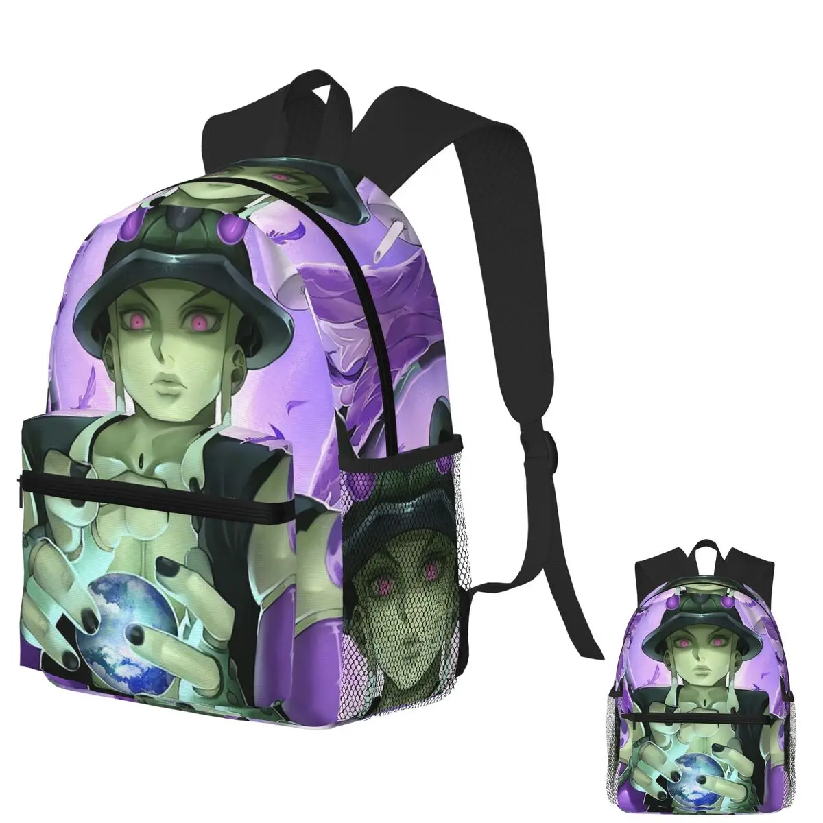 

Anime HXH Hunter X Hunter Meruem Student Backpack School Bag Hiking Travel Daypack for Boys Girls Fashion Bookbag Shoulder Bags