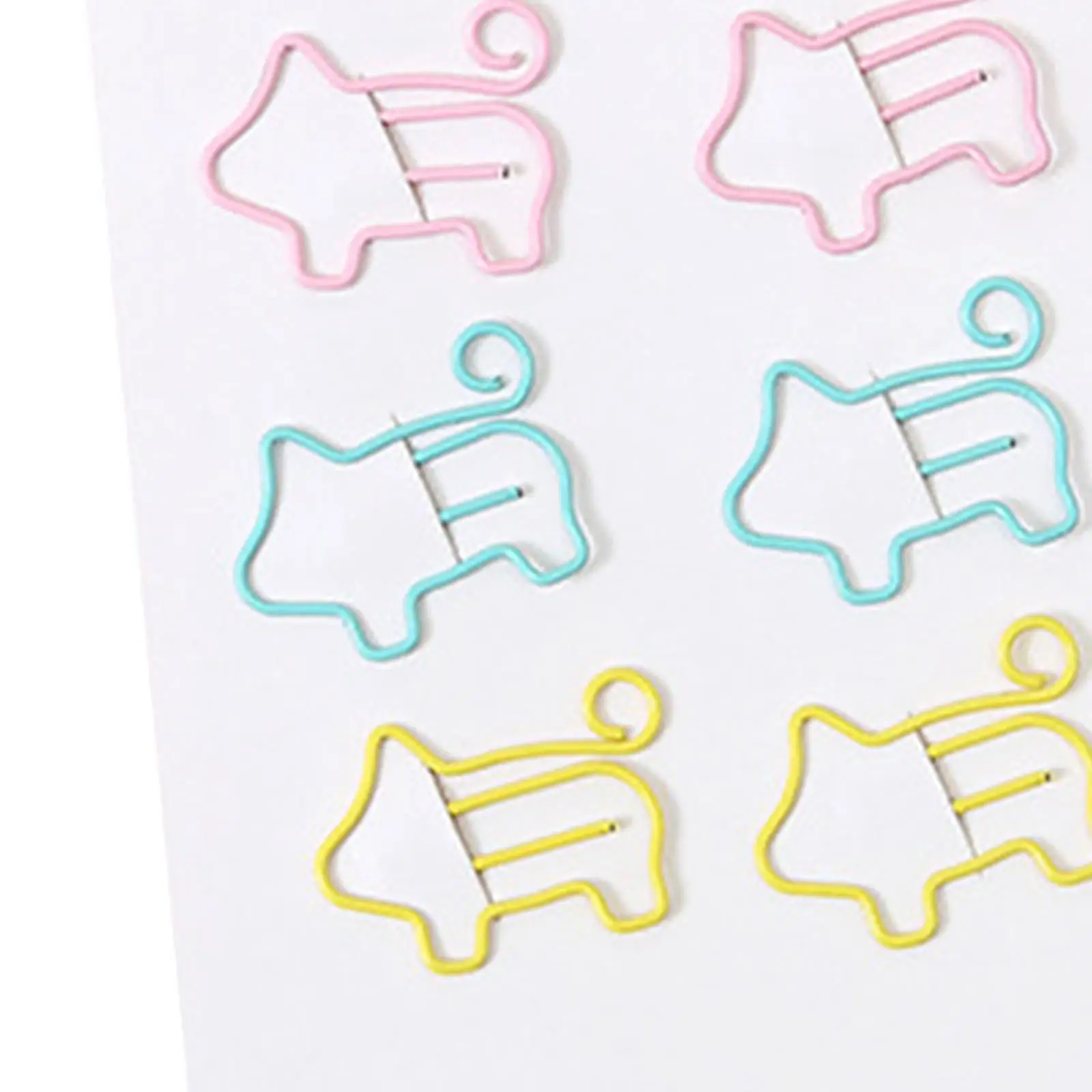 2x8x Novelty Paper Clips Metal Party Invitation Card Document Organization