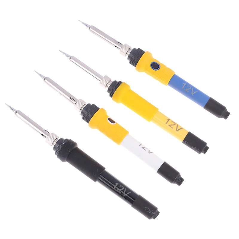 DC 12V Portable Soldering Iron Low-voltage Car Battery 60W Welding Rework Repair Tool Rubber Handle Rechargeable Soldering Iron!