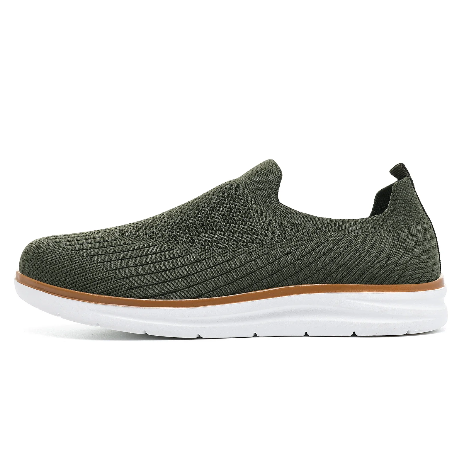 Men's Casual Shoes Slip-On Loafers Male Comfortable Walking Shoes Knit Sneakers Male Footwear Vulcanized Shoes Men