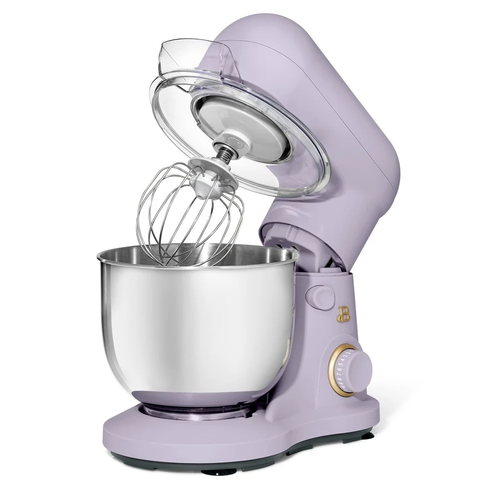 Robot da cucina da 3,5 Qt con testa inclinabile 300 W Potente frullino piatto a 12 velocità Gancio per impastare Frusta Lavabile in lavastoviglie Design compatto